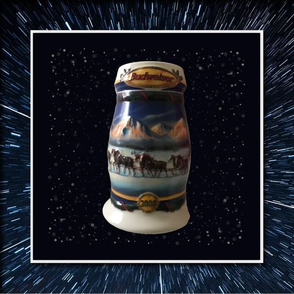BUDWEISER 2000 Holiday in The Mountains Beer Stein - Picture 2 of 5